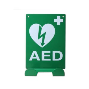 Universele wandbeugel geschikt om je AED aan de haken te hangen of op de haken te plaatsen.