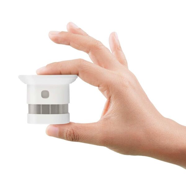 Deze compacte rookmelder is te instaleren in elke ruimte.