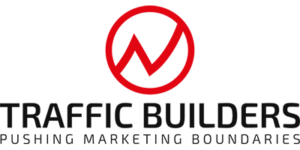 Het logo van onze klant Traffic Builders